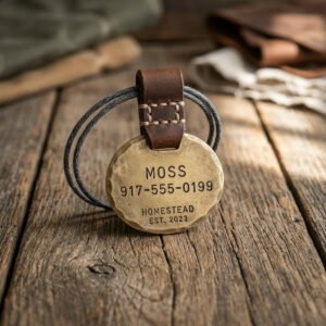 Homestead Brass ID Tag
